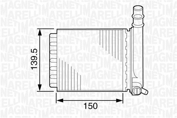 MAGNETI MARELLI Lämmityslaitteen kenno 350218307000